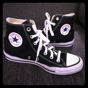 Converse all star hi black